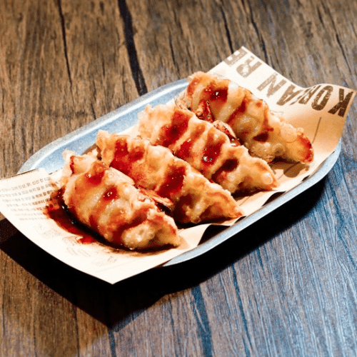 Soy garlic fried vegetarian mandu (4 stuks)