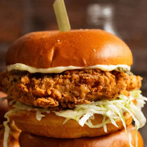 Big chicken burger menu