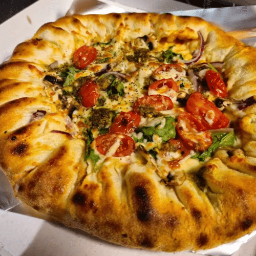Stuffed crust pizza