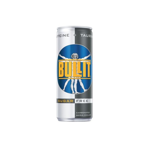 Bullit energy drink sugar free blik 250 ml