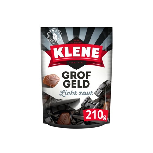 Klene drop grof geld licht zout 210 gram
