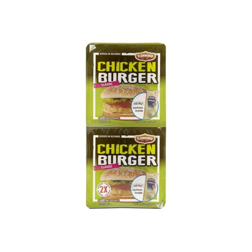 Flemmings chickenburger Heinz 2 stuks