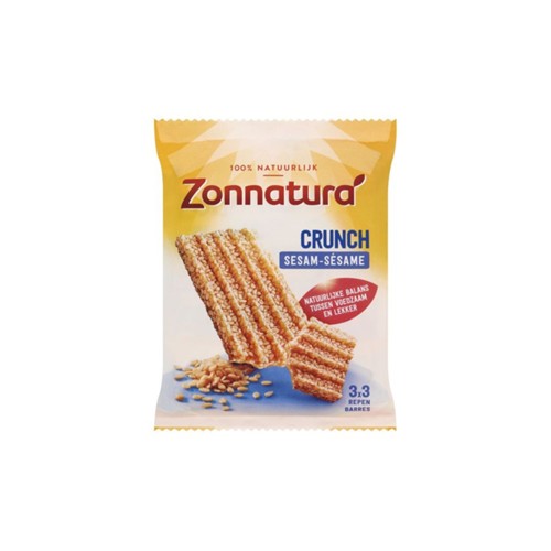 Zonnatura Graanrepen Sesam Crunch zak 3 stuks