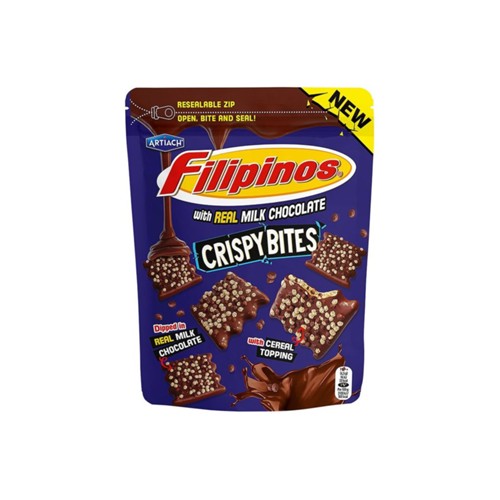 Filipinos Crispy Bites real melk chocolate 100g