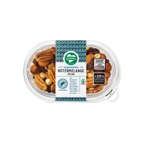 SPAR notenmelange pecan ongezouten kuipje 225 gram