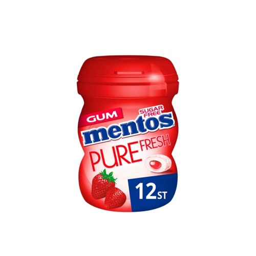 Mentos gum strawberry mini pot 24 gr