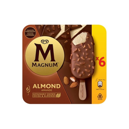 Ola Magnum almond doos 6 stuks 450 gr