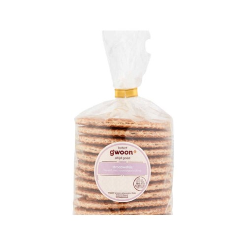 g'woon Stroopwafels met roomboter vulling 12 st