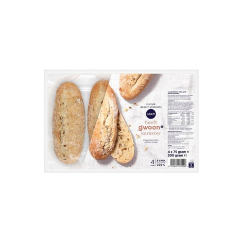 g'woon rustiek pistolet spelt zak 300 gram