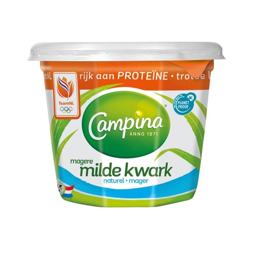 Campina magere naturel kwark 500 gram