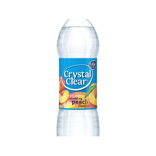 Crystal Clear peach fles 500 ml