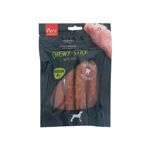 Pets Unlimited chewy sticks duck Zak 100 gr