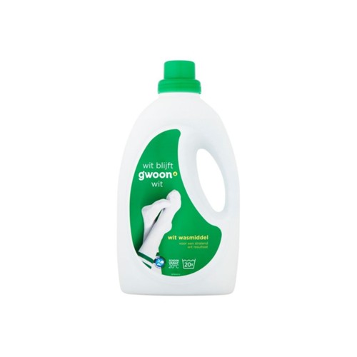 g'woon wasmiddel wit fles 1100 ml