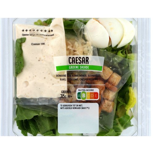 Groene salade caesar Bakje 1 Stuks