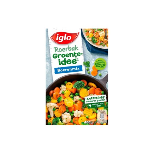 Iglo roerbakgroente boerenmix doos 400 gram