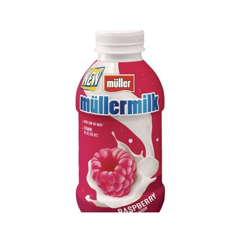Muller muellermilk framboos Fles 400 Gram