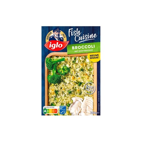 Iglo fish cuisine broccoli met mosterdzaad doos 380 gram