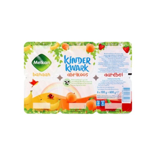 Melkan toetiemonster kinderkwark 6 stuks