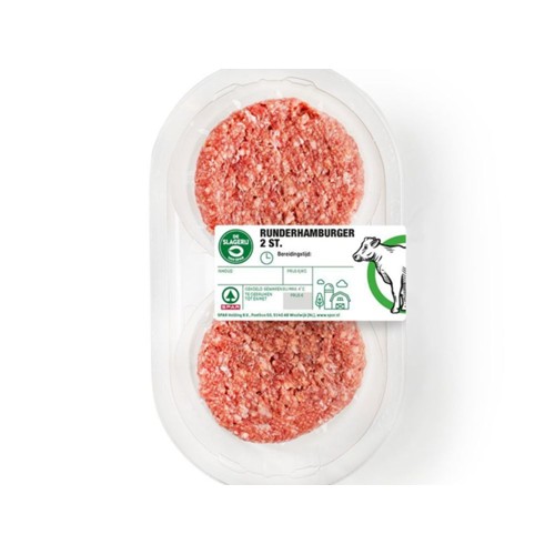 SPAR Runderhamburger 2st
