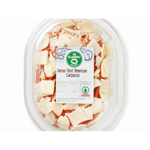 Spar filet carpaccio bakje 150 gram