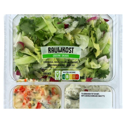 Groene salade rauwkost Tray 275 Gram