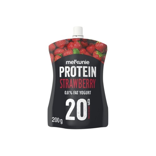 Melkunie protein yoghurt aardbei 200 gram