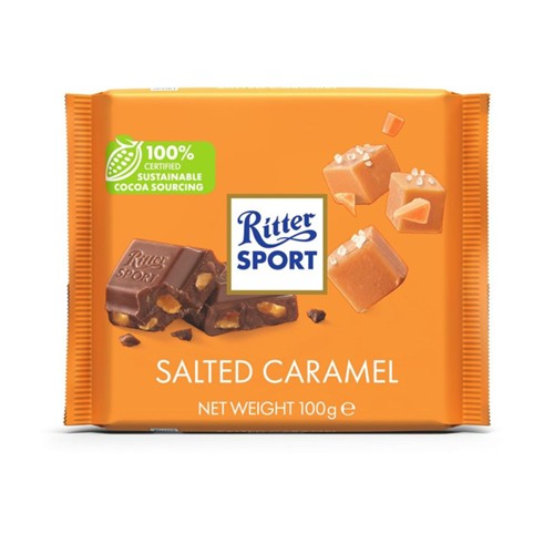 Ritter Sport chocolade salted caramel 100 gram