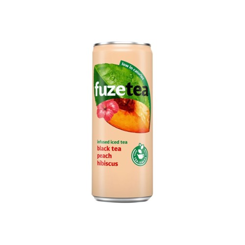 Fuze Tea peach hibiscus blik 250 ml