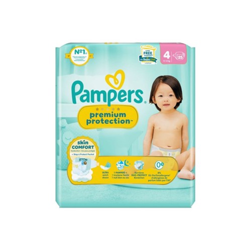 Pampers premium protection maat 4 25 stuks