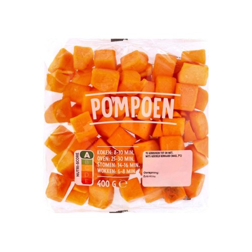 Pompoenblokjes Zak 400 Gram