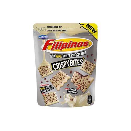 Filipinos Crispy Bites real white chocolate 100g