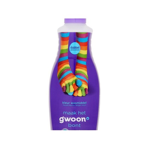 g'woon wasmiddel kleur dubbel geconcentreerd Fles 1000 Milliliter