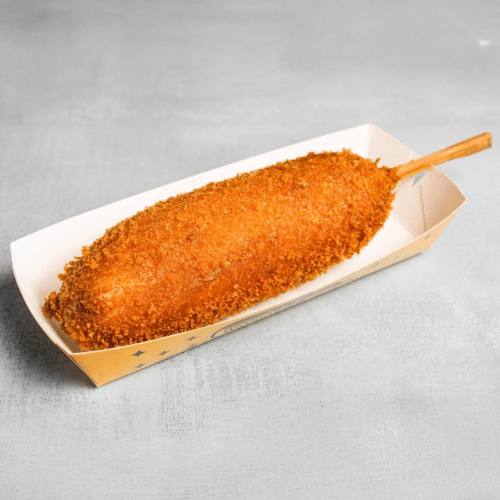 Sausage and cheese corn dog