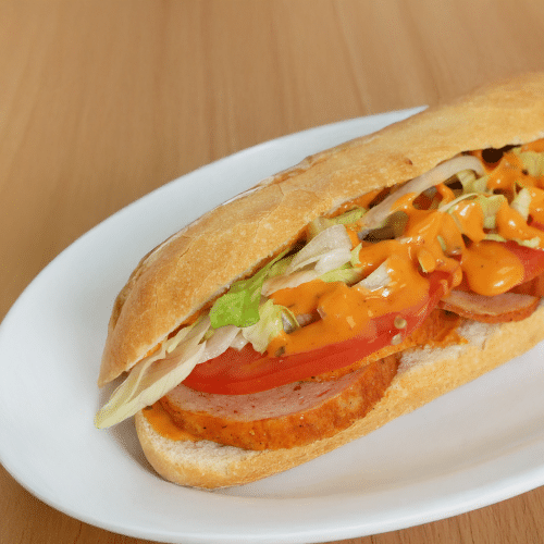 Baguette kipgrillworst naturel