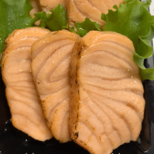 Sashimi flamed zalm