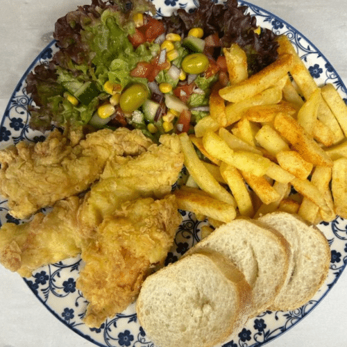 Crispy chicken schotel