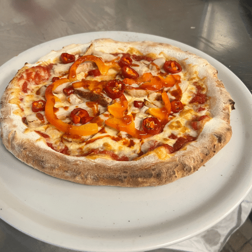 Pizza hot chicken