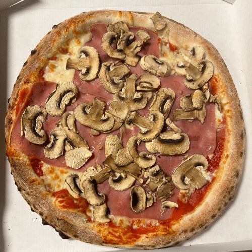 Pizza prosciutto di funghi