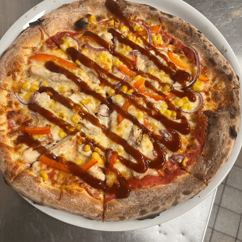Pizza smokey BBQ chicken