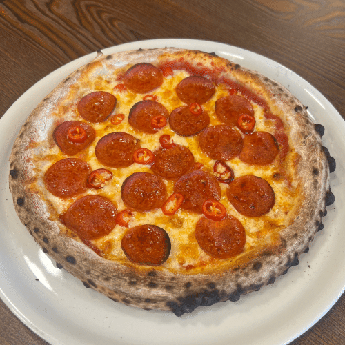 Pizza spicy pepperoni