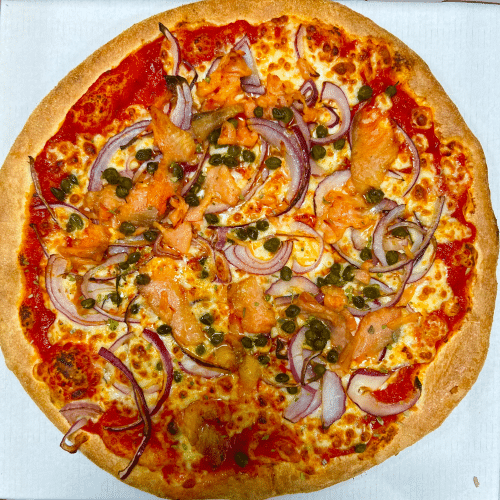 Pizza salmone