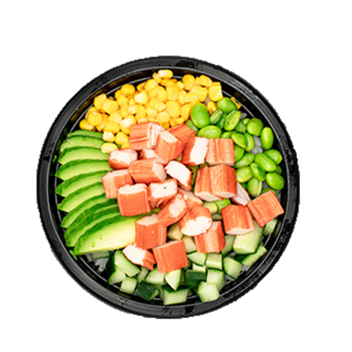 Poké bowl crab