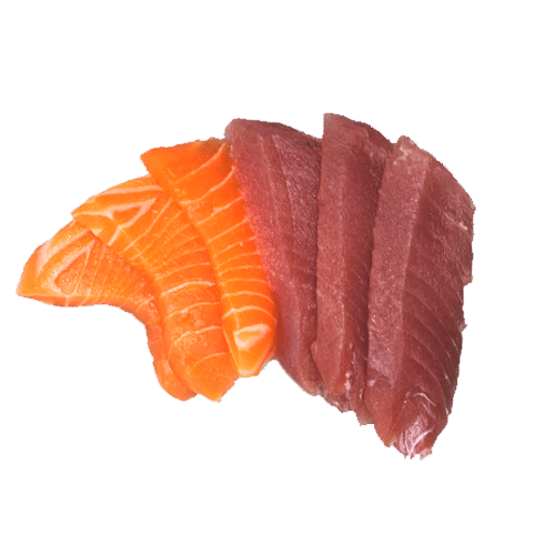 Sashimi salmon tuna