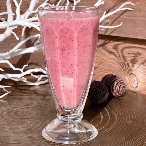 Smoothie aardbei, blauwe bes, appel en banaan 360ml