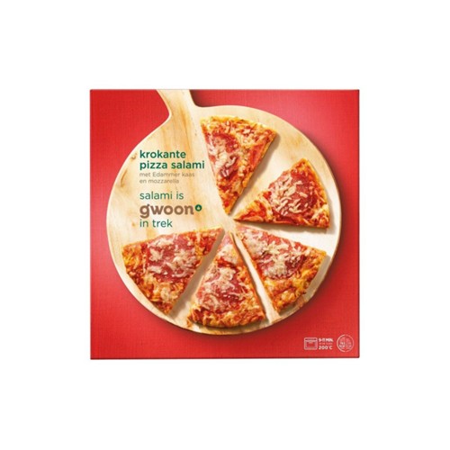 g'woon pizza salami doos 320 gram