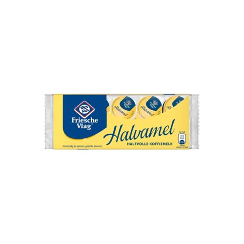 Friesche Vlag koffiemelk halvamel cups 70ml