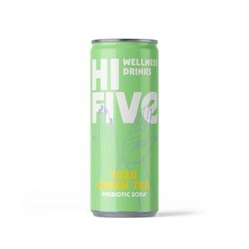 Hi-Five ice tea yuzu green Blik 250 Milliliter