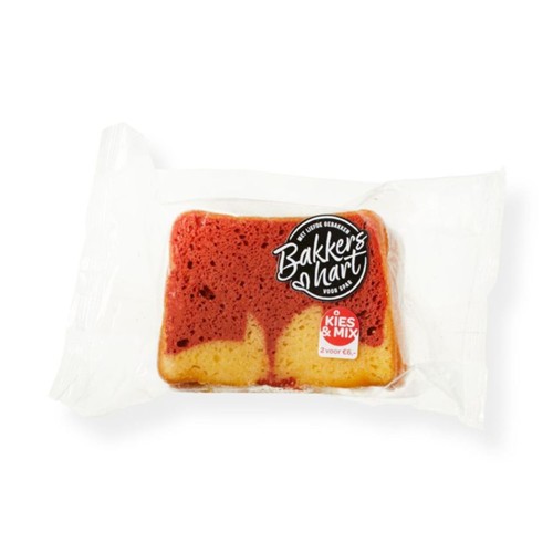 BakkersHart red velvet cake 1 plak 225 gram