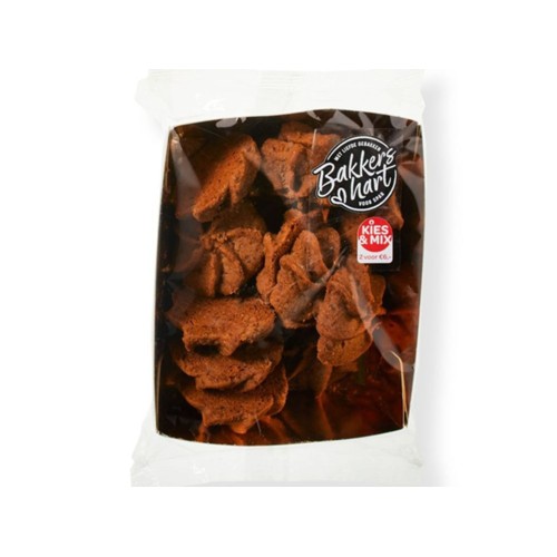 BakkersHart choco spritsen bakje 160 gram