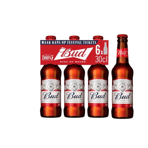 Bud bier 6-pack 